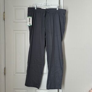 Brand New Size XL 32 Degrees Cool Linen Cotton Blend Wide Leg Pants Dark Gray